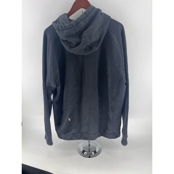 Adidas Men's Black Fleece Hoodie Embroidered Logo L - Picture 3 of 4